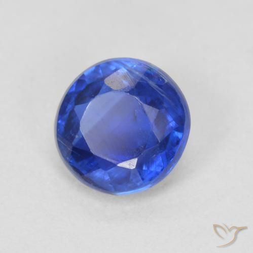0.70 ct Blue Kyanite Stone, Natural Kyanite in Round Facet Shape for Sale