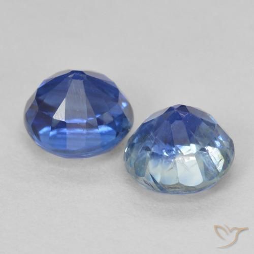 Kyanite Gemstones in 5.2 mm Size for Sale, Kyanite Stones in Navy Blue Color