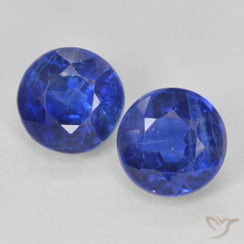 1.63ctw Natural Dark Blue Kyanite, Round, VS-SI