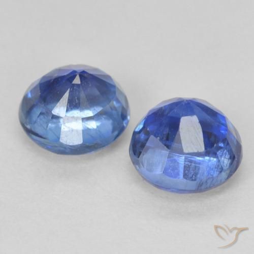 Kyanite Gemstones in 5.2 mm Size for Sale, Kyanite Stones in Dark Blue Color