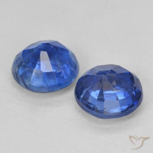 Kyanite Gemstones in 5.3 mm Size for Sale, Kyanite Stones in Deep Blue Color