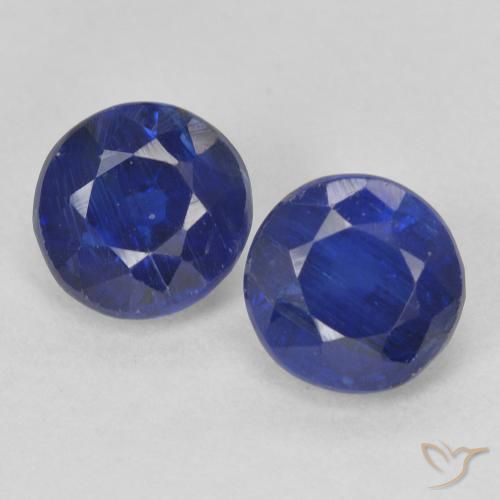 1.56 ct Blue Kyanite, 5.2 mm Round Cut From Nepal, Photo A