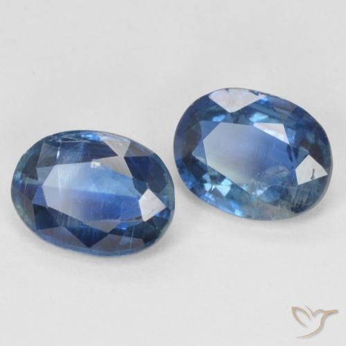 2.85 ctw Blue Kyanite Stones, Natural Kyanite in Oval Facet Shape for Sale