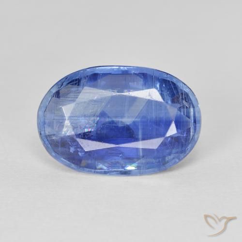 4.80ct Natural Medium Dark Blue Kyanite, Oval, SI