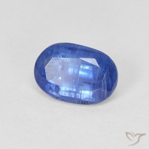 1.00 ct Blue Kyanite Stone, Natural Kyanite in Oval Facet Shape for Sale