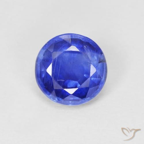 1.10ct Natural Vivid Blue Kyanite, Round, SI