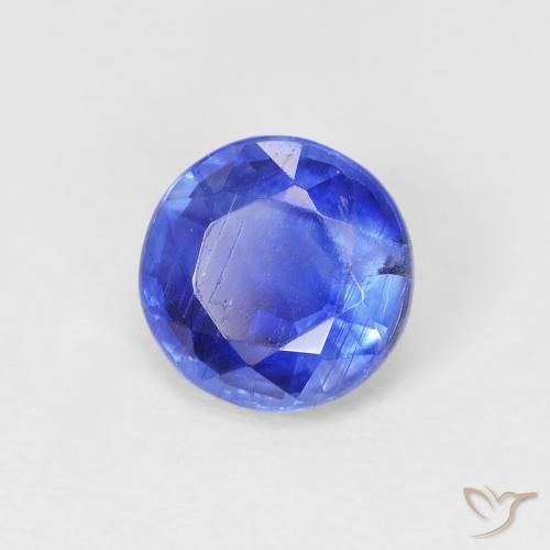 1.10 ct Blue Kyanite Stone, Natural Kyanite in Round Facet Shape for Sale