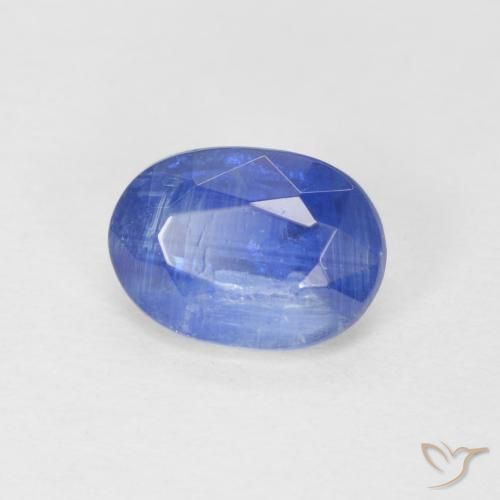 0.96 ct Blue Kyanite Stone, Natural Kyanite in Oval Facet Shape for Sale