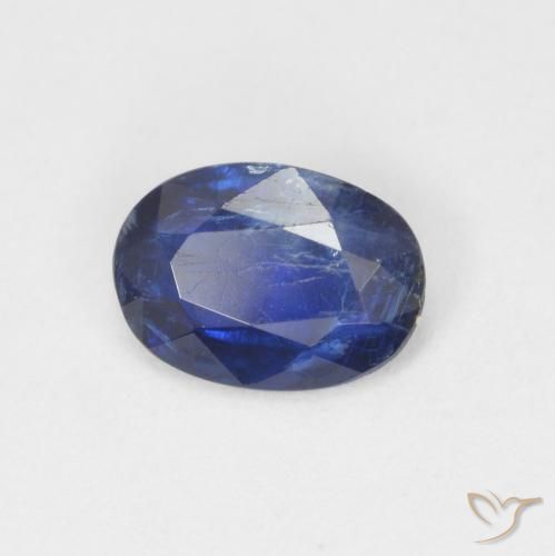 0.74 ct Blue Kyanite Stone, Natural Kyanite in Oval Facet Shape for Sale