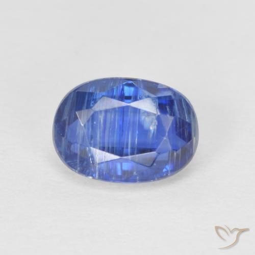 1.36ct Natural Dark Blue Kyanite, Oval, SI