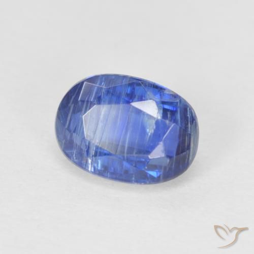 1.36 ct Blue Kyanite Stone, Natural Kyanite in Oval Facet Shape for Sale