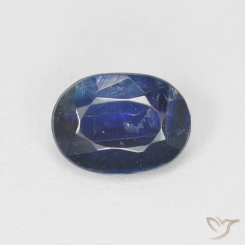 0.96ct Natural Deep Blue Kyanite, Oval, SI