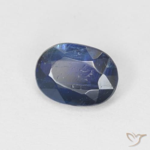0.96 ct Blue Kyanite Stone, Natural Kyanite in Oval Facet Shape for Sale