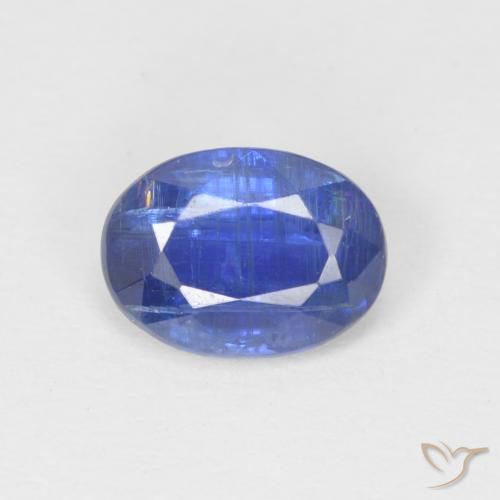 1.06ct Natural Deep Blue Kyanite, Oval, SI
