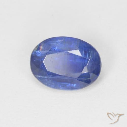 1.06 ct Blue Kyanite Stone, Natural Kyanite in Oval Facet Shape for Sale