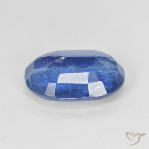 Kyanite Gemstone in 11.6 x 8.5 mm Size for Sale, Kyanite Stone in Navy Blue Color