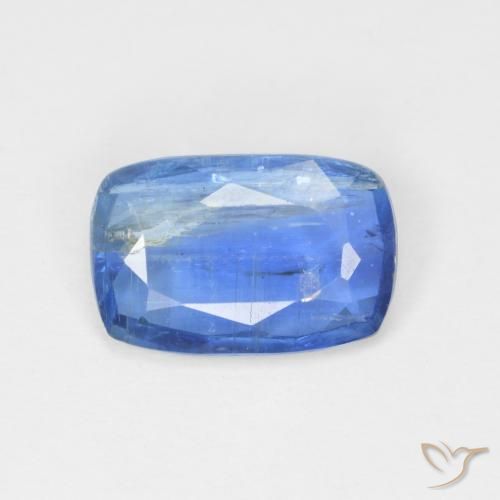 2.46ct Natural Deep Blue Kyanite, Cushion, SI