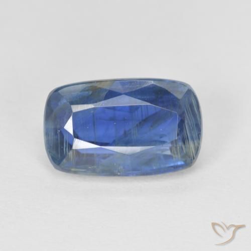 3.07ct Natural Dark Blue Kyanite, Cushion, SI