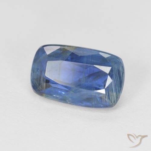 3.07 ct Blue Kyanite Stone, Natural Kyanite in Cushion-Cut Shape for Sale
