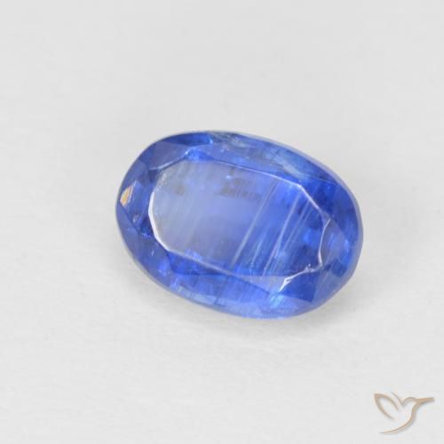 1.23 ct Blue Kyanite Stone, Natural Kyanite in Oval Facet Shape for Sale