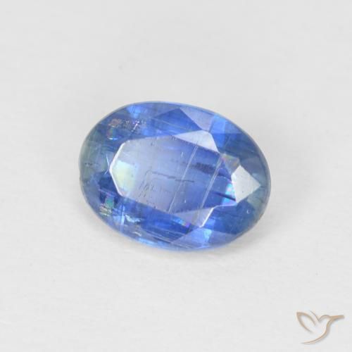 1.00 ct Blue Kyanite Stone, Natural Kyanite in Oval Facet Shape for Sale