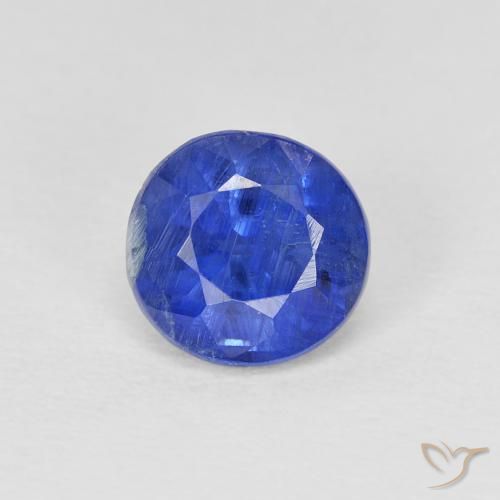 1.18ct Natural True Blue Kyanite, Round, SI