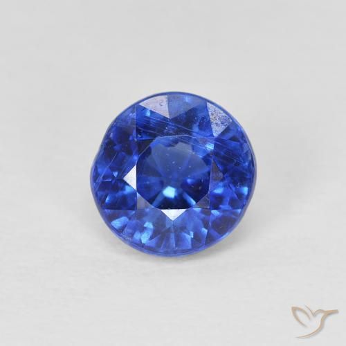 1.15ct Natural True Blue Kyanite, Round, SI