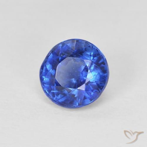 1.15 ct Blue Kyanite Stone, Natural Kyanite in Round Facet Shape for Sale