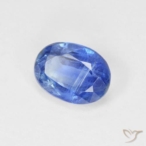 1.20 ct Blue Kyanite Stone, Natural Kyanite in Oval Facet Shape for Sale