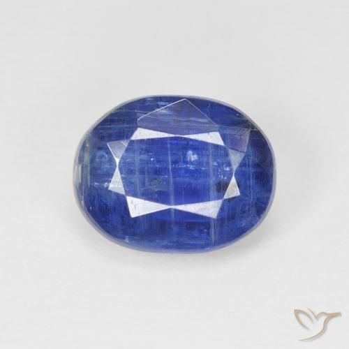 4.04 ct Blue Kyanite, 10.1 x 7.9 mm Oval Cut From Nepal, Photo A