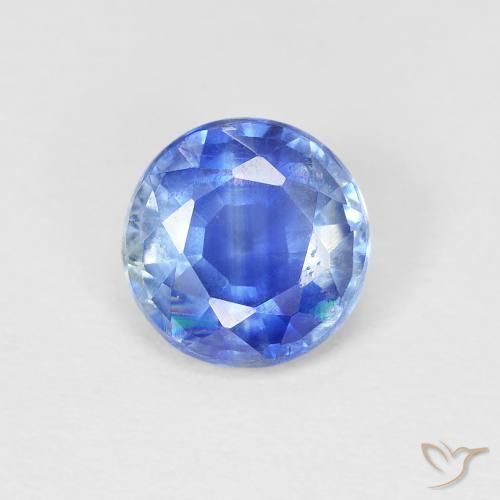 0.95ct Natural Baby Blue Kyanite, Round, SI