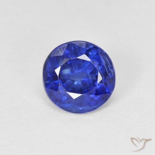 1.03ct Natural Dark Blue Kyanite, Round, SI
