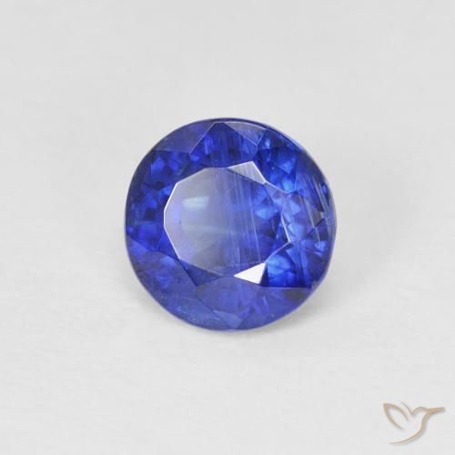 1.03 ct Blue Kyanite Stone, Natural Kyanite in Round Facet Shape for Sale