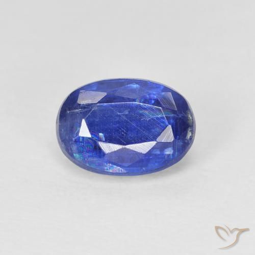Cianite 7 x 4,9mm blu Ovale sfaccettato dal Nepal, peso di 1,22 ct, gemma naturale non trattati in purezza SI, 1 pezzo Cianite - Colore: vero blu, durezza Mohs di 6 - 7, Photo A