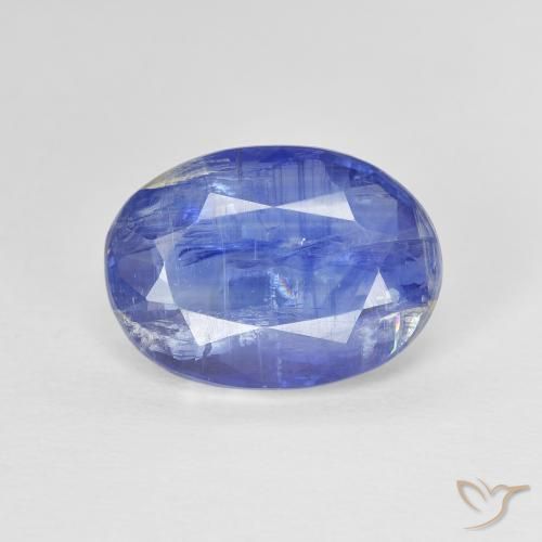 Cianite Ovale sfaccettato da 4,19 ct dal Nepal, dimensione 11,8 x 8,6mm, purezza SI, pietra preziosa naturale non trattati, Cianite 1pc in colore Blu, durezza Mohs di 6 - 7, Photo A