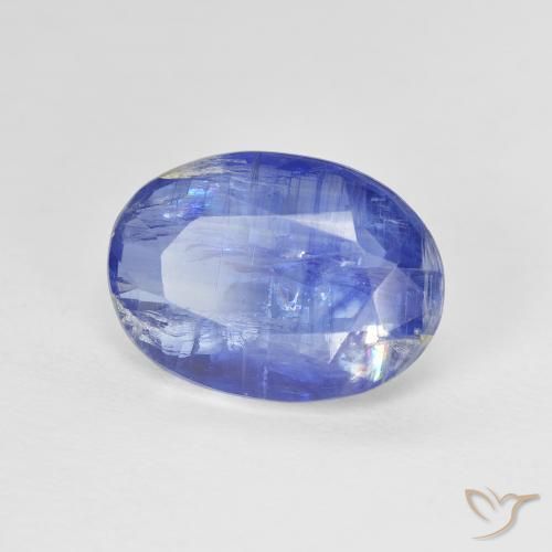 4.19 ct Blue Kyanite Stone, Natural Kyanite in Oval Facet Shape for Sale
