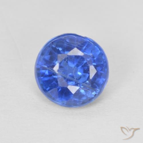 1.02ct Natural True Blue Kyanite, Round, SI