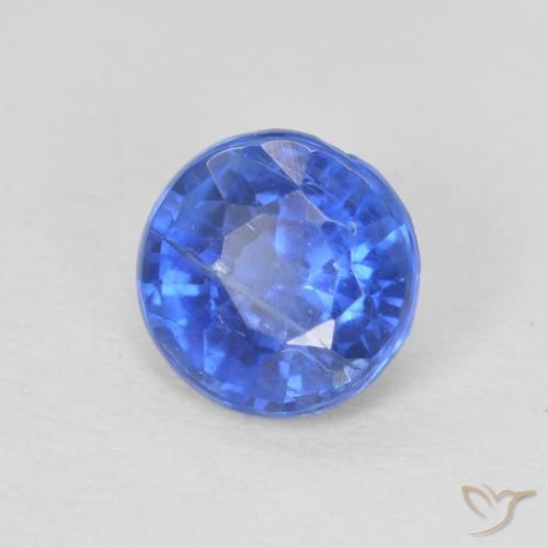 1.02 ct Blue Kyanite Stone, Natural Kyanite in Round Facet Shape for Sale