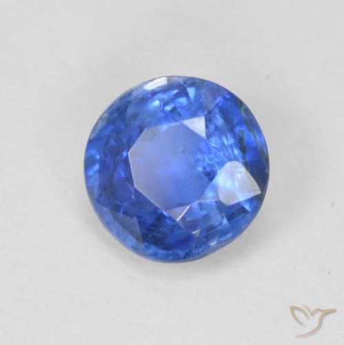 0.95 ct Blue Kyanite Stone, Natural Kyanite in Round Facet Shape for Sale