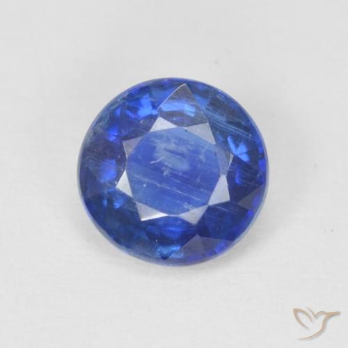 1.03ct Natural True Blue Kyanite, Round, SI