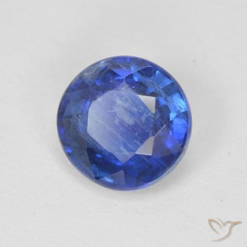 1.03 ct Blue Kyanite Stone, Natural Kyanite in Round Facet Shape for Sale