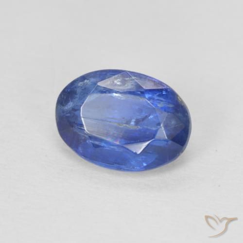 1.01 ct Blue Kyanite Stone, Natural Kyanite in Oval Facet Shape for Sale