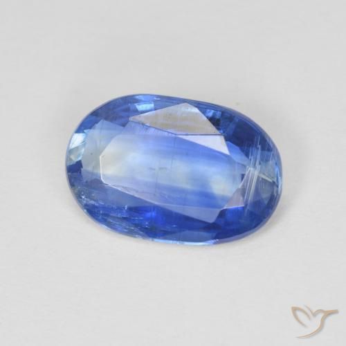 2.47 ct Blue Kyanite Stone, Natural Kyanite in Oval Facet Shape for Sale