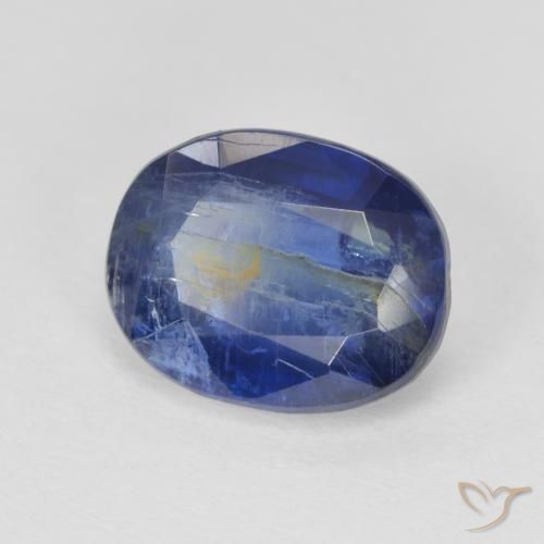 3.39 ct Blue Kyanite Stone, Natural Kyanite in Oval Facet Shape for Sale