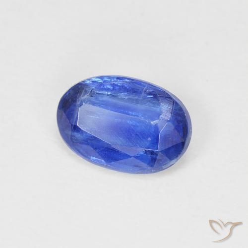 0.92 ct Blue Kyanite Stone, Natural Kyanite in Oval Facet Shape for Sale