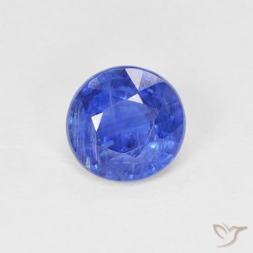 1.00ct Natural Dark Blue Kyanite, Round, SI