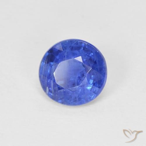 1.00 ct Blue Kyanite Stone, Natural Kyanite in Round Facet Shape for Sale