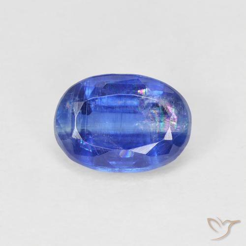 1.21ct Natural Dark Blue Kyanite, Oval, SI