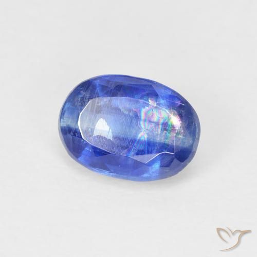 1.21 ct Blue Kyanite Stone, Natural Kyanite in Oval Facet Shape for Sale