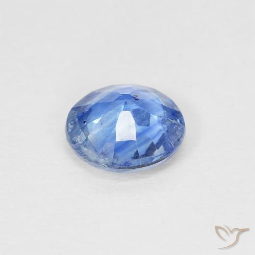 Kyanite Gemstone in 6 mm (calibrated) Size for Sale, Kyanite Stone in Medium Dark Blue Color